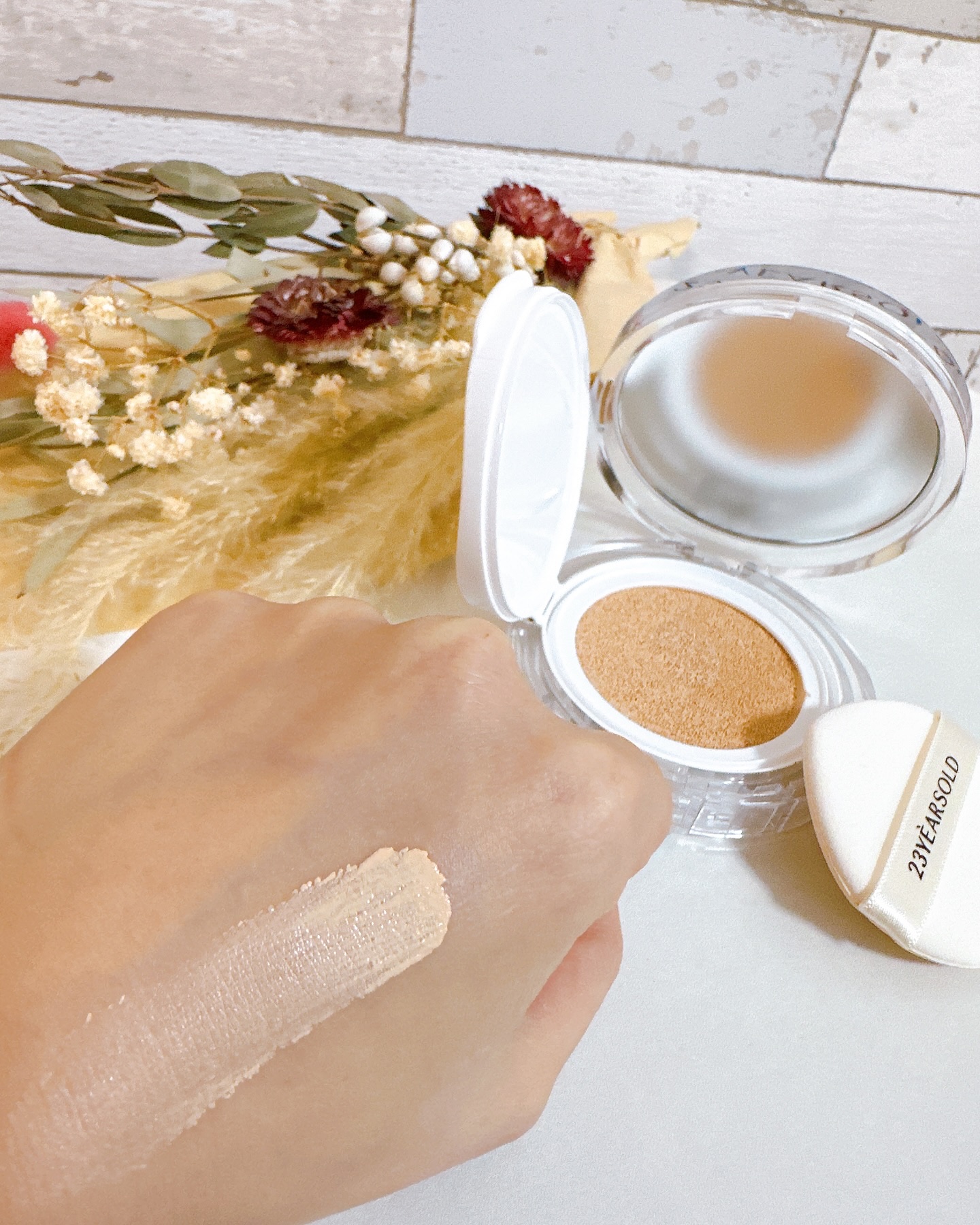 ハートリーフシーンカバークッション/23years old/クッションファンデーションを使ったクチコミ（2枚目）