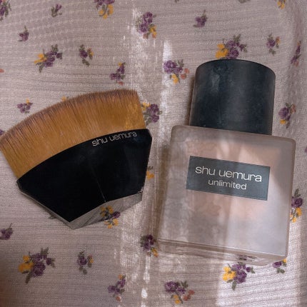 ペタル 55 ファンデーション ブラシ/shu uemura/メイクブラシを使ったクチコミ(1枚目)