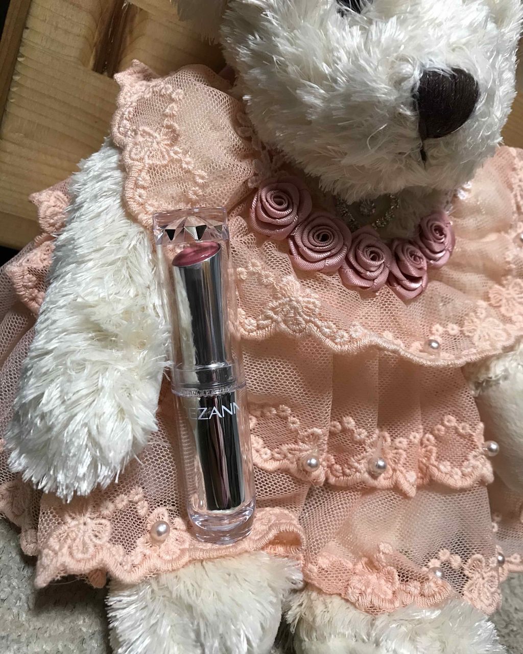 ラスティンググロスリップ/CEZANNE/口紅を使ったクチコミ(2枚目)