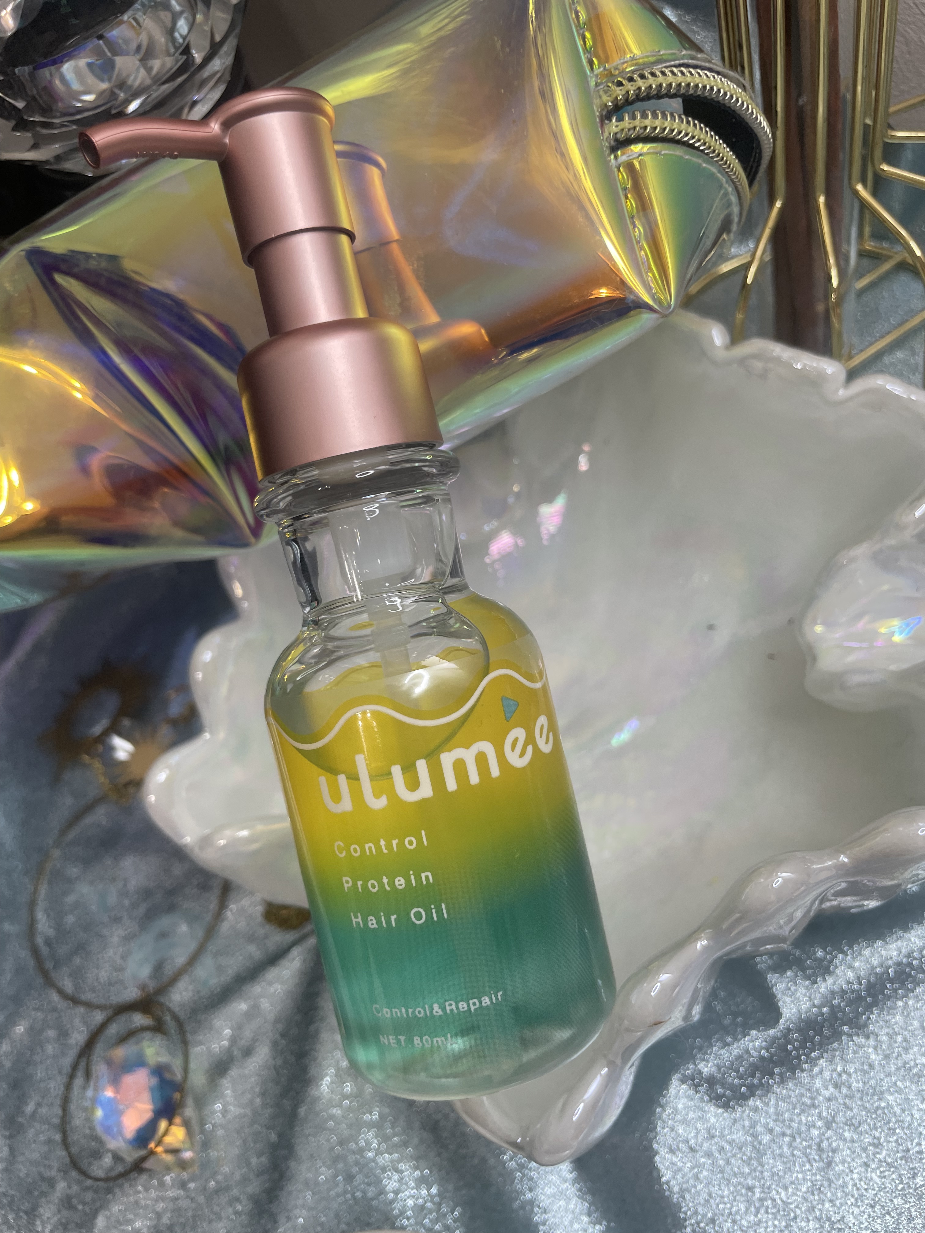 コントロールプロテイン ヘアオイル/ulumee/ヘアオイルを使ったクチコミ（1枚目）