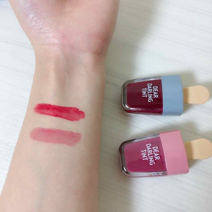 ディアダーリン ウォータージェルティント (アイスティント) RD306 シャークバー/ETUDE/口紅を使ったクチコミ(3枚目)