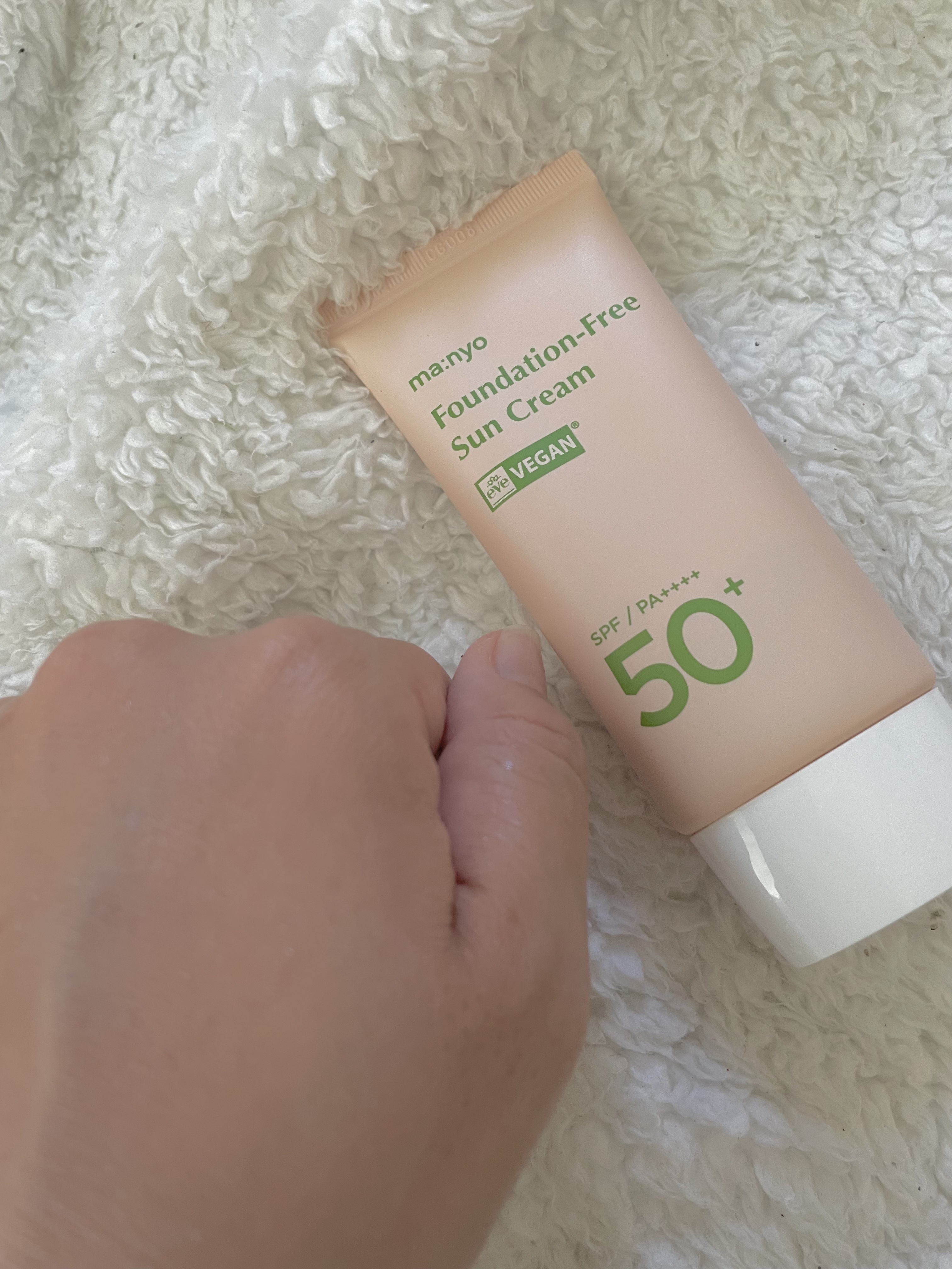 ファンデフリー サンクリーム/manyo/日焼け止めクリームを使ったクチコミ（3枚目）