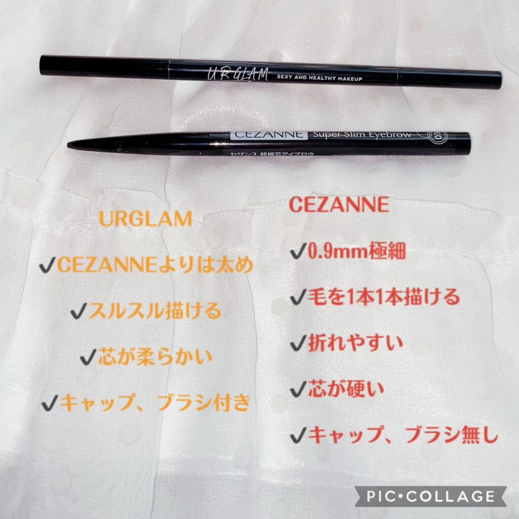 超細芯アイブロウ/CEZANNE/アイブロウペンシルを使ったクチコミ（3枚目）