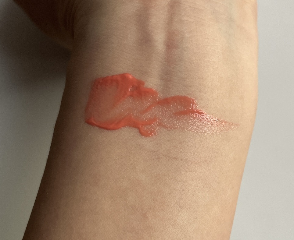 ジューシーラスティングティント 31 ベアアプリコット(BARE APRICOT)/rom&nd/リップティントを使ったクチコミ（3枚目）