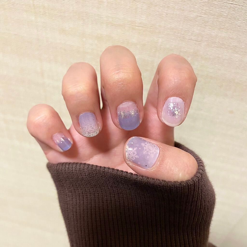 貼るジェルネイル/セリア/ネイルシールを使ったクチコミ(4枚目)