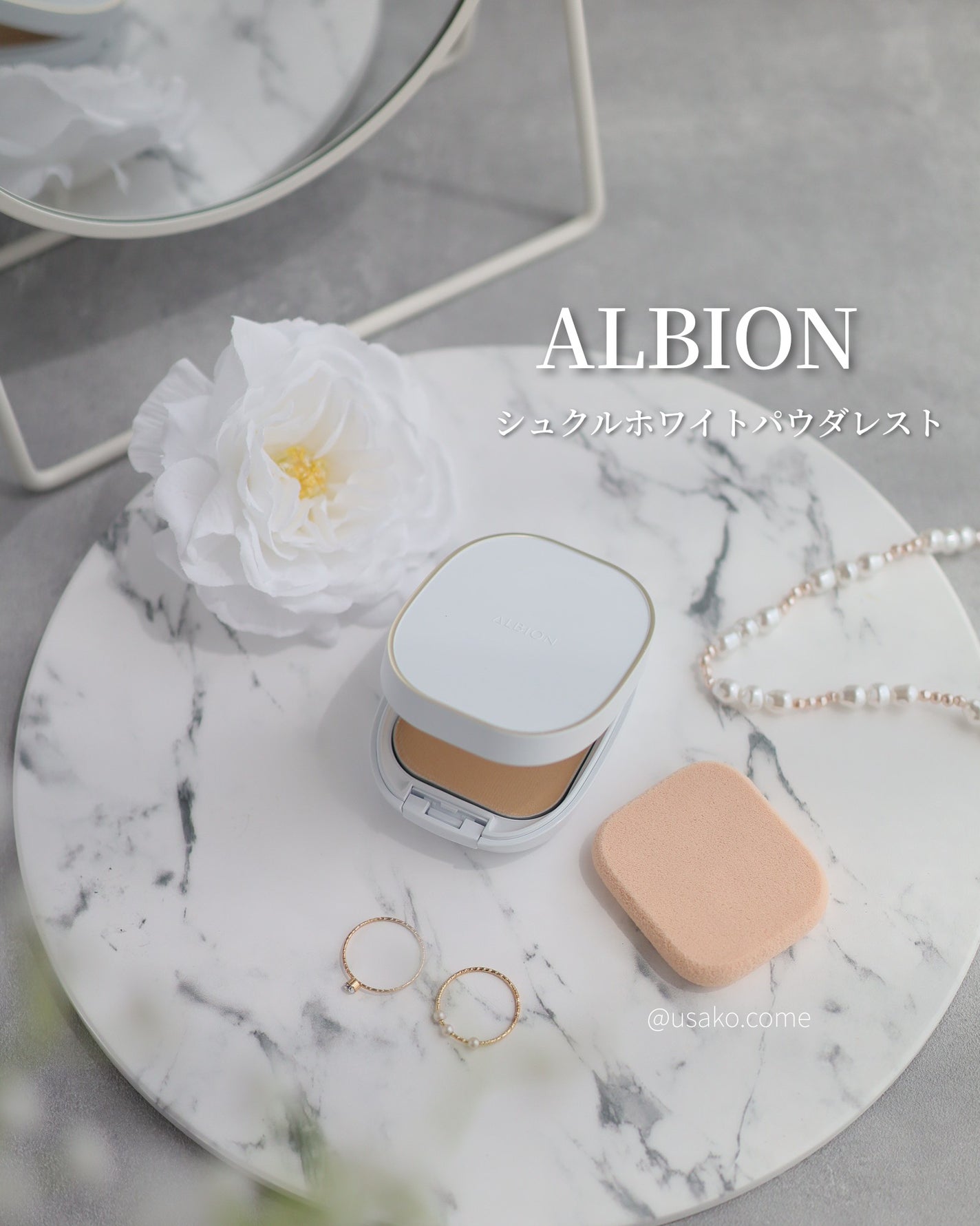 アルビオン シュクルホワイト パウダレスト/ALBION/プレストパウダーを使ったクチコミ(1枚目)