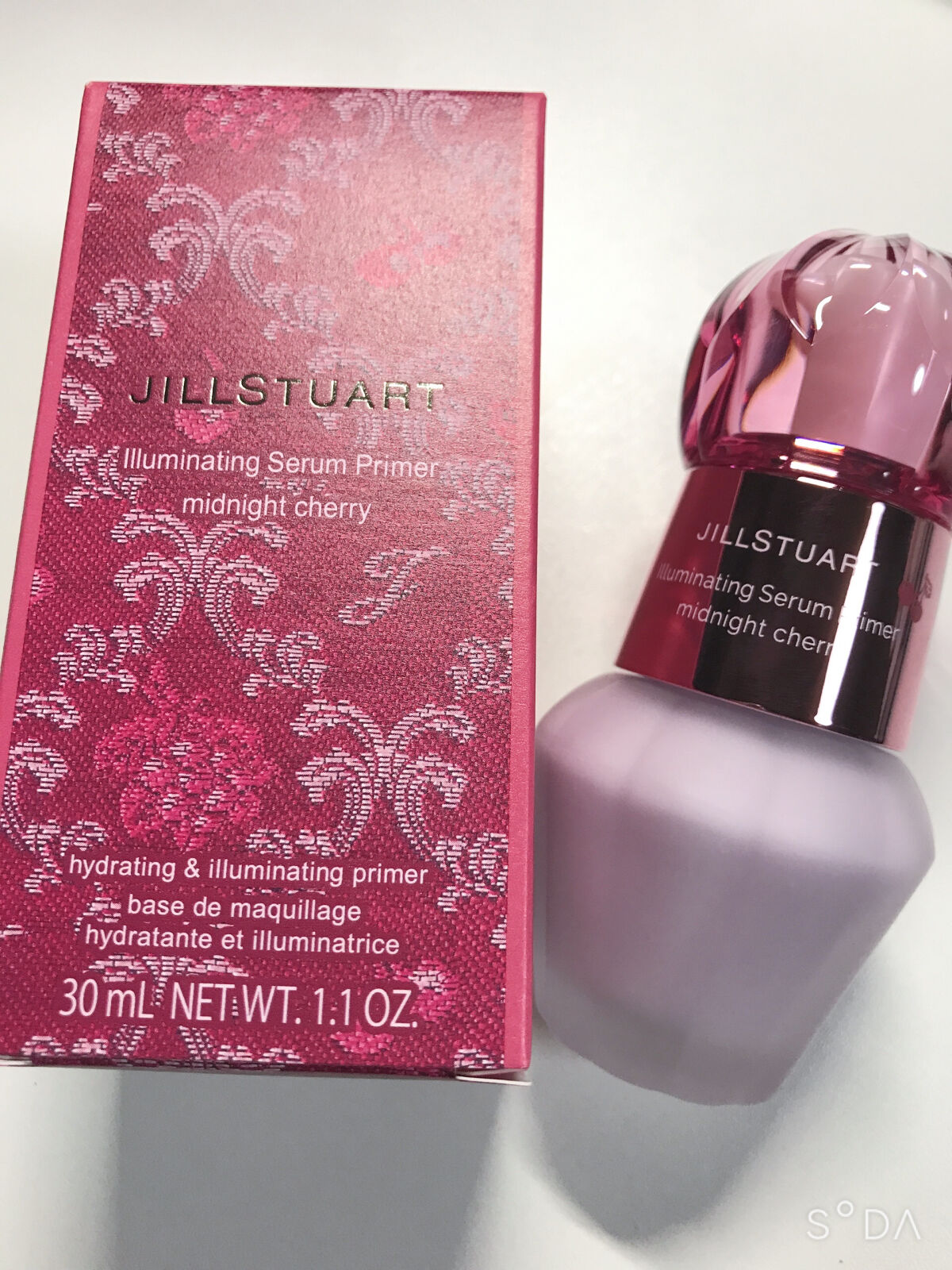 ジルスチュアート　イルミネイティング セラムプライマー 02 EX cherry aurora lavender ＜ミッドナイトチェリー＞（限定色）/JILL STUART/化粧下地を使ったクチコミ（2枚目）