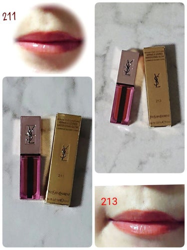 ルージュ ピュールクチュール ヴェルニ ウォーターグロウ No.202 インサージェント レッド/YVES SAINT LAURENT BEAUTE/口紅を使ったクチコミ（3枚目）