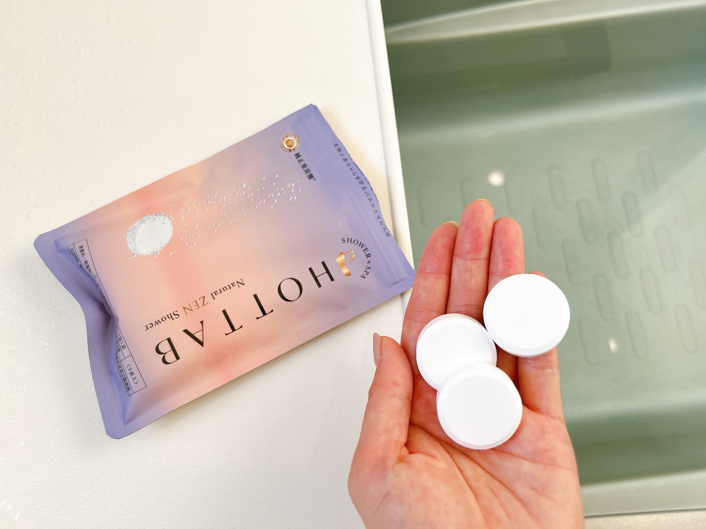 HOT TAB NATURAL ZEN SHOWER/HOT TAB/炭酸系入浴剤を使ったクチコミ(6枚目)