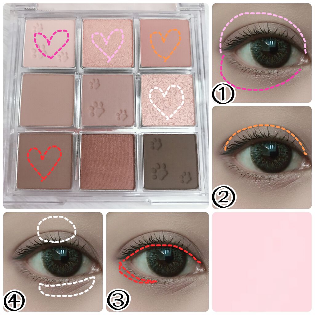 プレイカラーアイズ ダスティキャット/ETUDE/アイシャドウパレットを使ったクチコミ(3枚目)