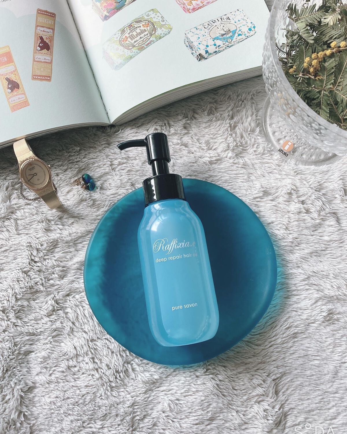ディープリペア ヘアオイル ピュアサボン/Raffixia.c/ヘアオイルを使ったクチコミ（1枚目）