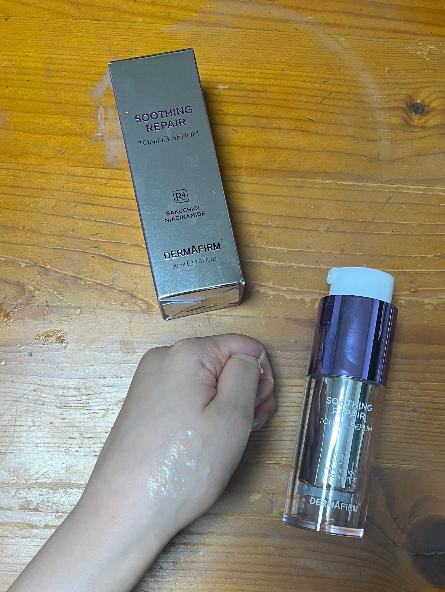 SOOTHING REPAIR TONING SERUM R4/ダーマファーム/美容液を使ったクチコミ(3枚目)