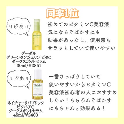 グリーンタンジェリン ビタC ダークスポットケアセラム/goodal/美容液を使ったクチコミ(3枚目)