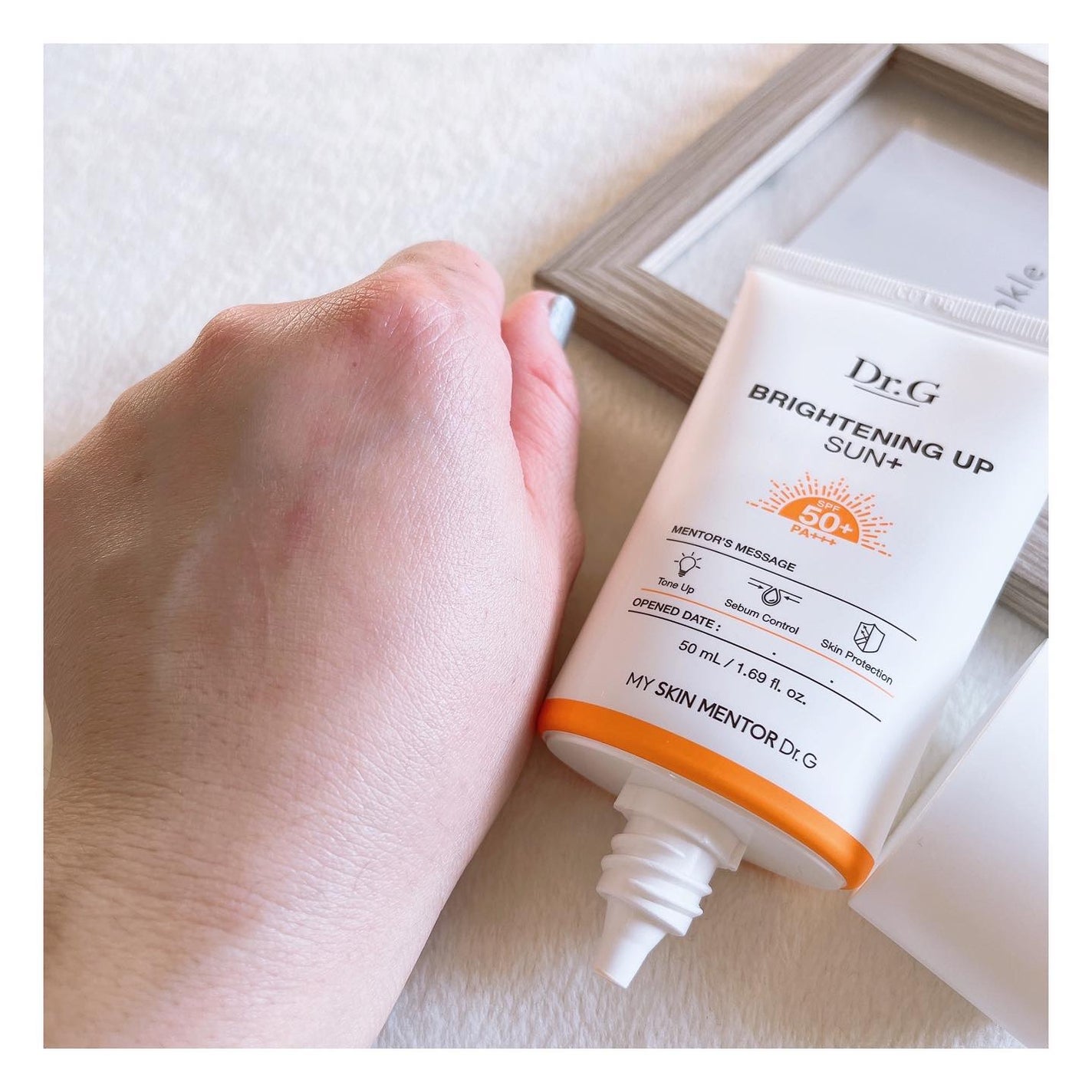 ブライトニングアップサンプラス/Dr.G/日焼け止めクリームを使ったクチコミ(4枚目)