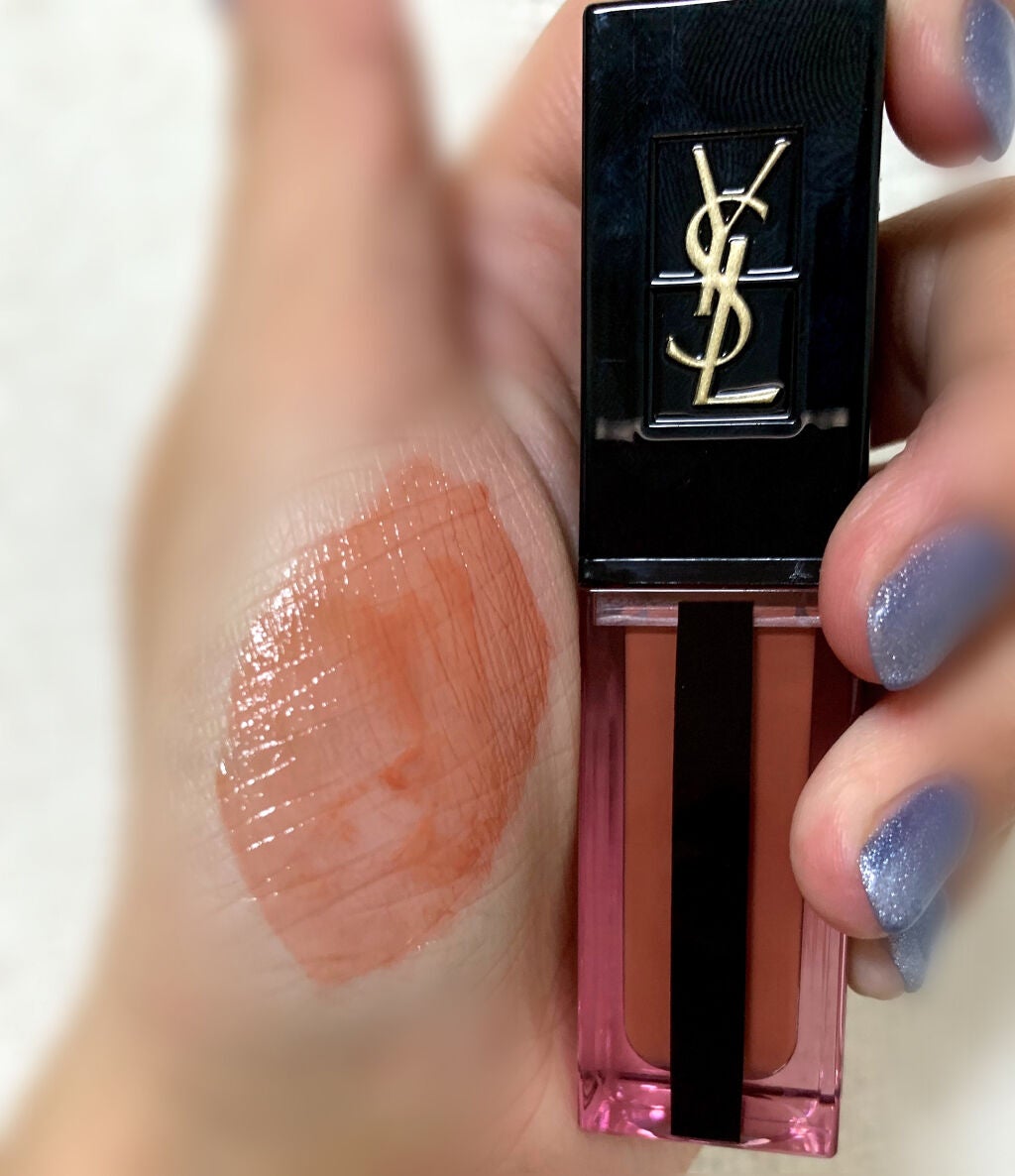 ルージュ ピュールクチュール ヴェルニ ウォーターステイン/YVES SAINT LAURENT BEAUTE/口紅を使ったクチコミ(2枚目)
