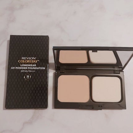 カラーステイ ロングウェア UV パウダー ファンデーション/REVLON/パウダーファンデーションを使ったクチコミ(2枚目)