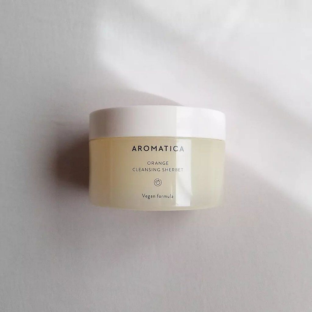 オレンジクレンジングシャーベット/AROMATICA/クレンジングバームを使ったクチコミ（1枚目）