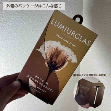 スキルレスライナー/LUMIURGLAS/リキッドアイライナーを使ったクチコミ（2枚目）