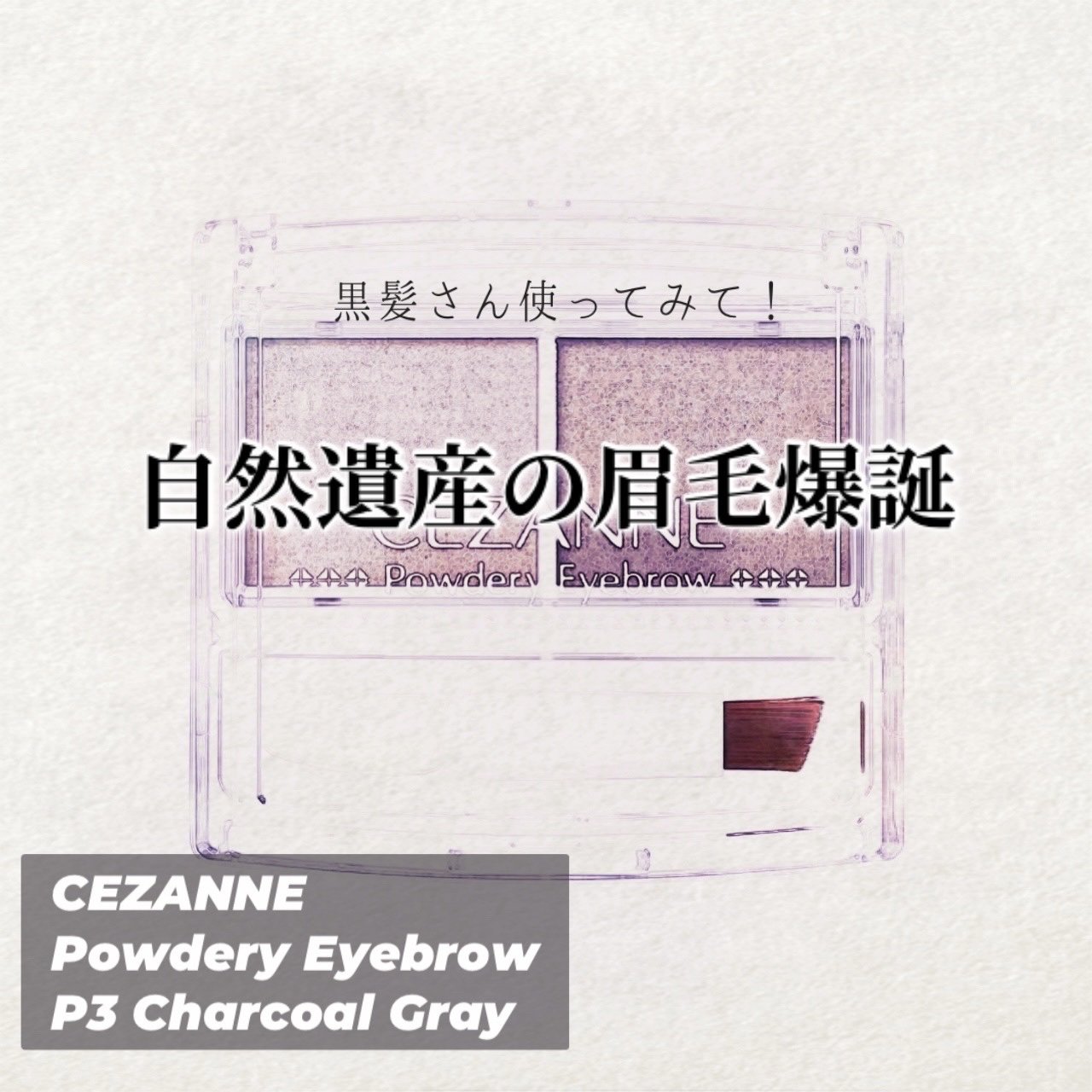 パウダリーアイブロウ/CEZANNE/パウダーアイブロウを使ったクチコミ（1枚目）