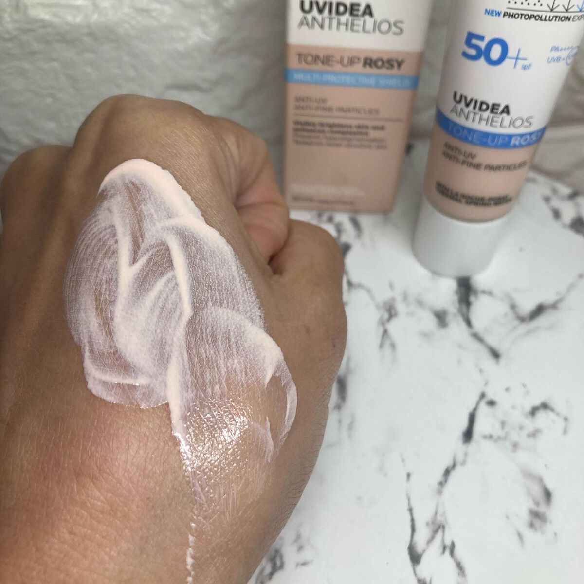 UVイデア XL プロテクショントーンアップ ローズ/ラ ロッシュ ポゼ/日焼け止めクリームを使ったクチコミ（3枚目）