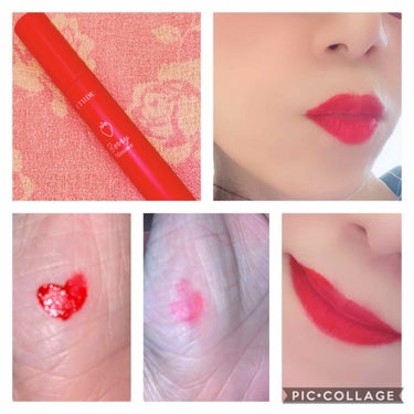 ETUDE ストロベリーブロッサムキットのクチコミ「今回はティントレビュー🍓
嬉しい気持ちがあり過ぎて珍しく唇載っけちゃいます！薄唇なので(*>З.....」（2枚目）