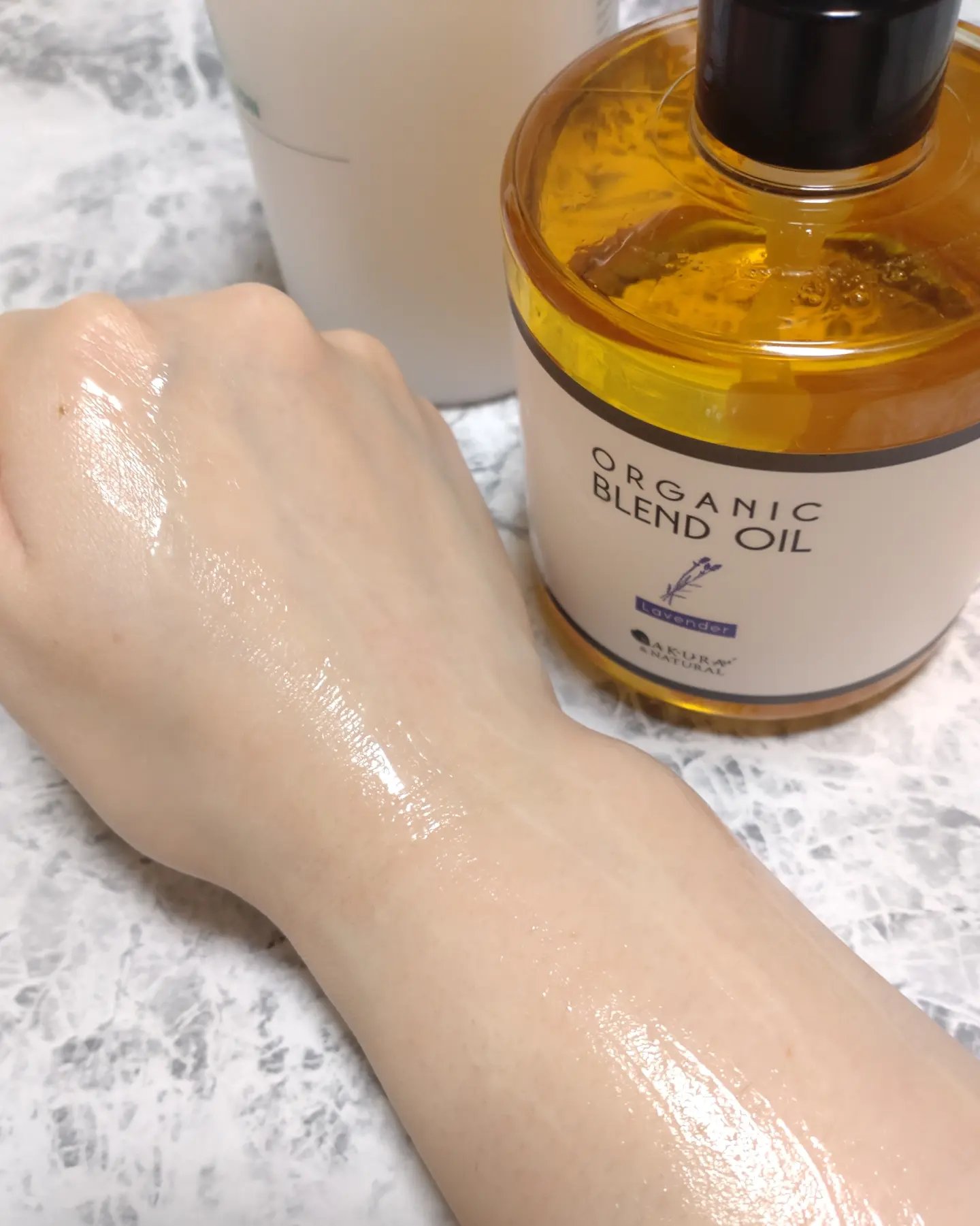 ボタニカルブレンドオイル ラベンダー/SAKURA&NATURAL/ボディオイルを使ったクチコミ（3枚目）