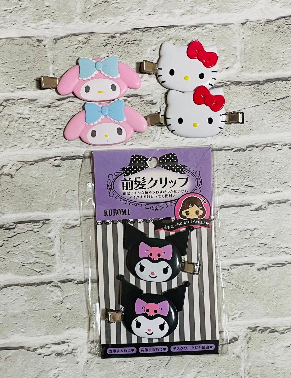 前髪クリップ/サンリオ/ヘアアクセサリーを使ったクチコミ(1枚目)
