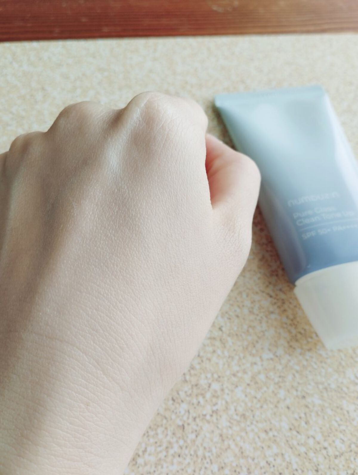 1番 ガラス玉トーンアップクリーム/numbuzin/日焼け止めクリームを使ったクチコミ(3枚目)