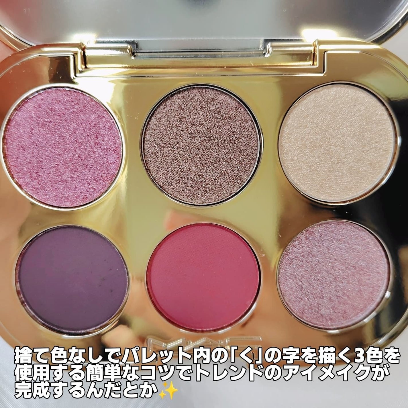 トレジャー アイシャドウ パレット ×6/M・A・C/アイシャドウパレットを使ったクチコミ(4枚目)
