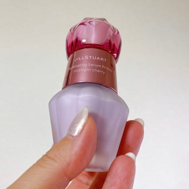 ジルスチュアート　イルミネイティング セラムプライマー 02 EX cherry aurora lavender ＜ミッドナイトチェリー＞（限定色）/JILL STUART/化粧下地を使ったクチコミ（2枚目）