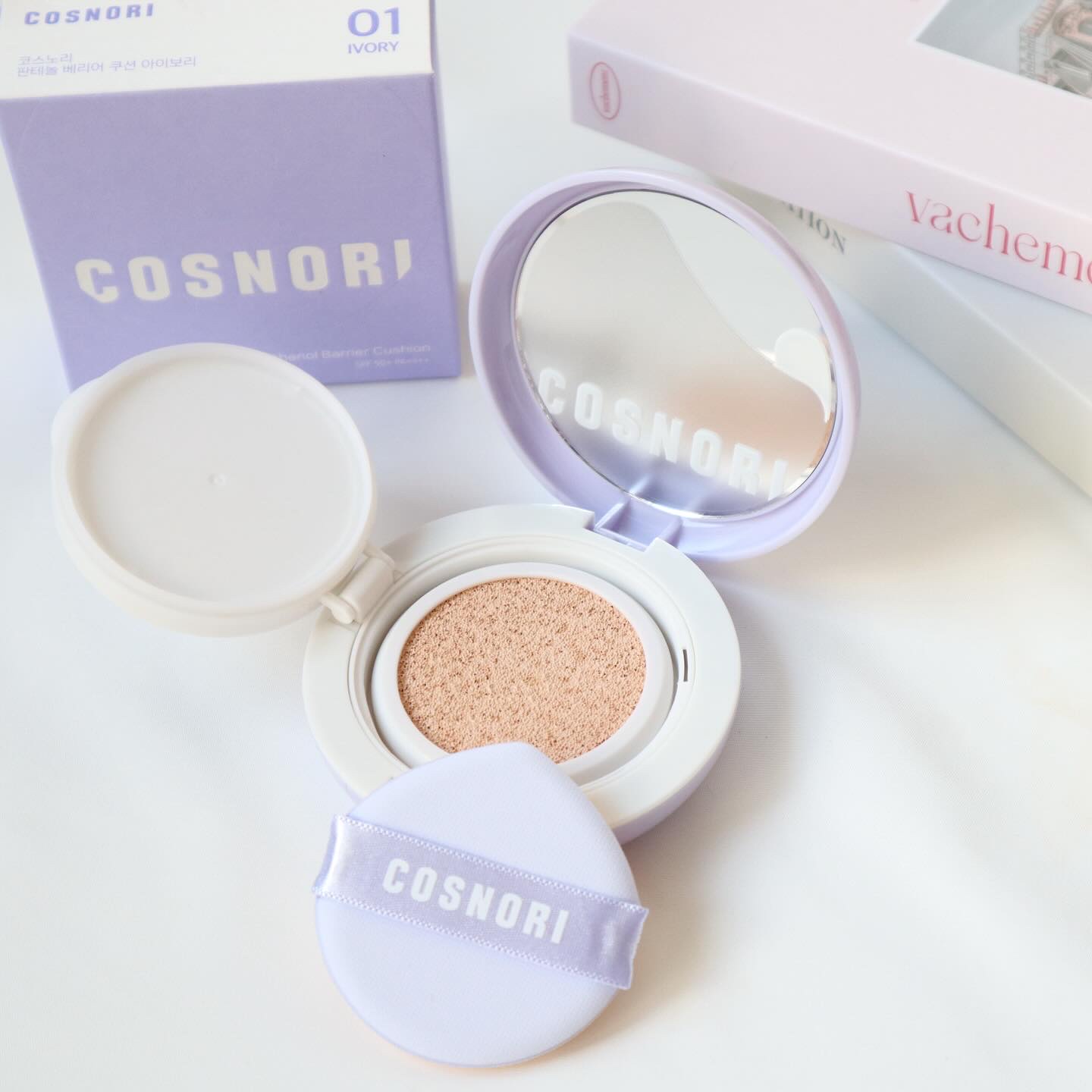 パンテノールバリアクッション/COSNORI/クッションファンデーションを使ったクチコミ（2枚目）