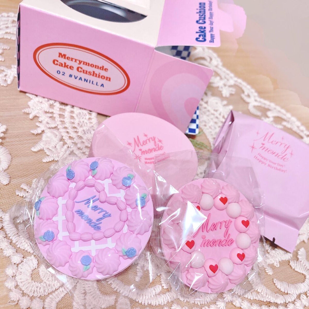 ハッピーユアデイクッション/Merrymonde/クッションファンデーションを使ったクチコミ(1枚目)