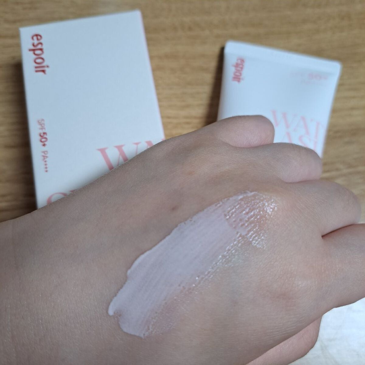 ウォータースプラッシュサンクリーム セラミド/espoir/日焼け止めクリームを使ったクチコミ(3枚目)