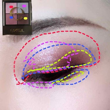 リアルクローズシャドウ/excel/パウダーアイシャドウを使ったクチコミ（3枚目）