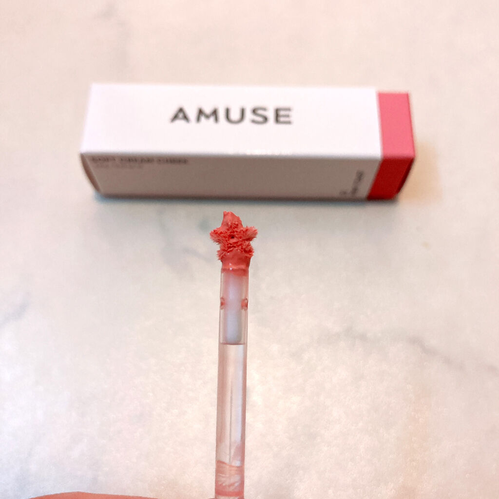 ソフトクリームチーク/AMUSE/リキッドチークを使ったクチコミ（2枚目）