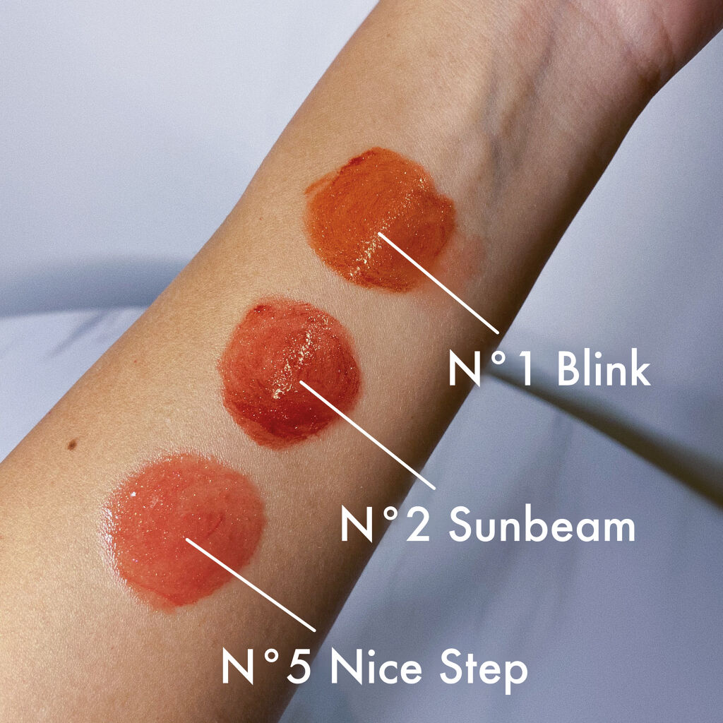 ノンスティッキーダズルティント N°5ナイスステップ【旧】/unleashia/リップティントを使ったクチコミ（3枚目）