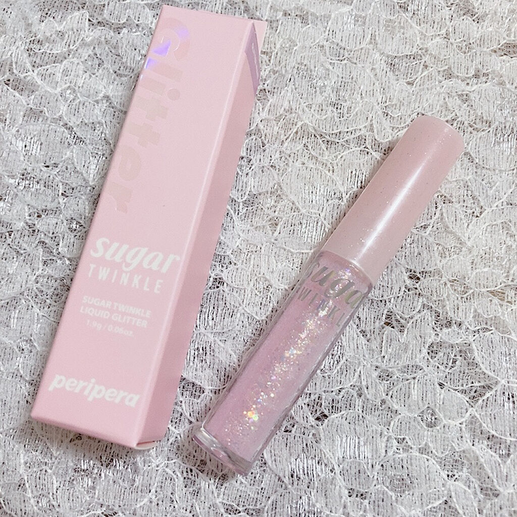 シュガー トゥインクル リキッド グリッター/PERIPERA/グリッターを使ったクチコミ（1枚目）