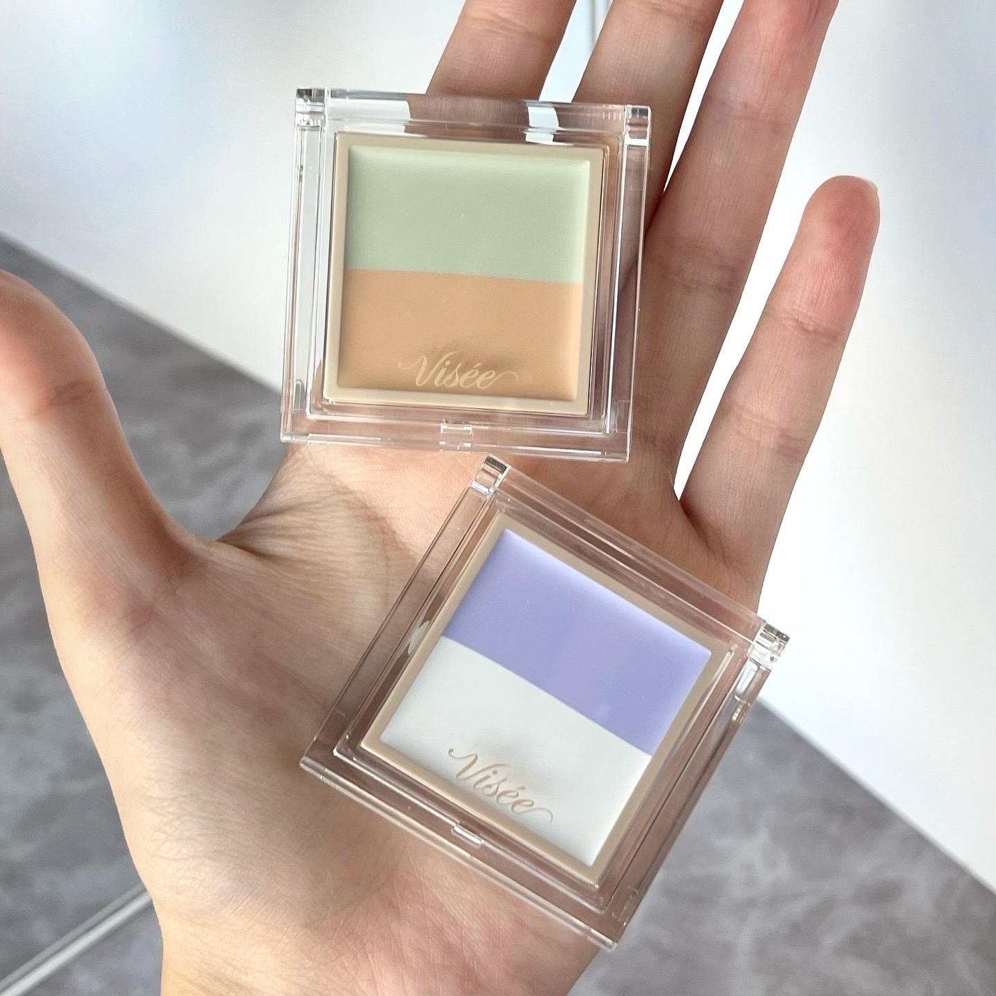 カラーデュオ トリック コンシーラー/Visée/パレットコンシーラーを使ったクチコミ（2枚目）