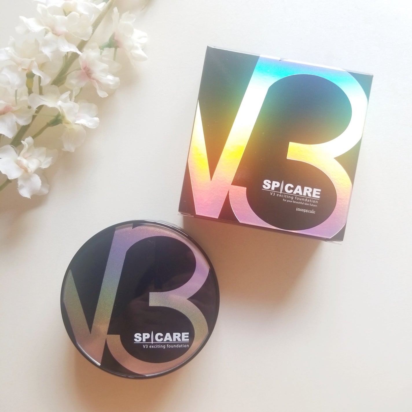 V3 エキサイティングファンデーション/SPICARE/クッションファンデーションを使ったクチコミ(1枚目)