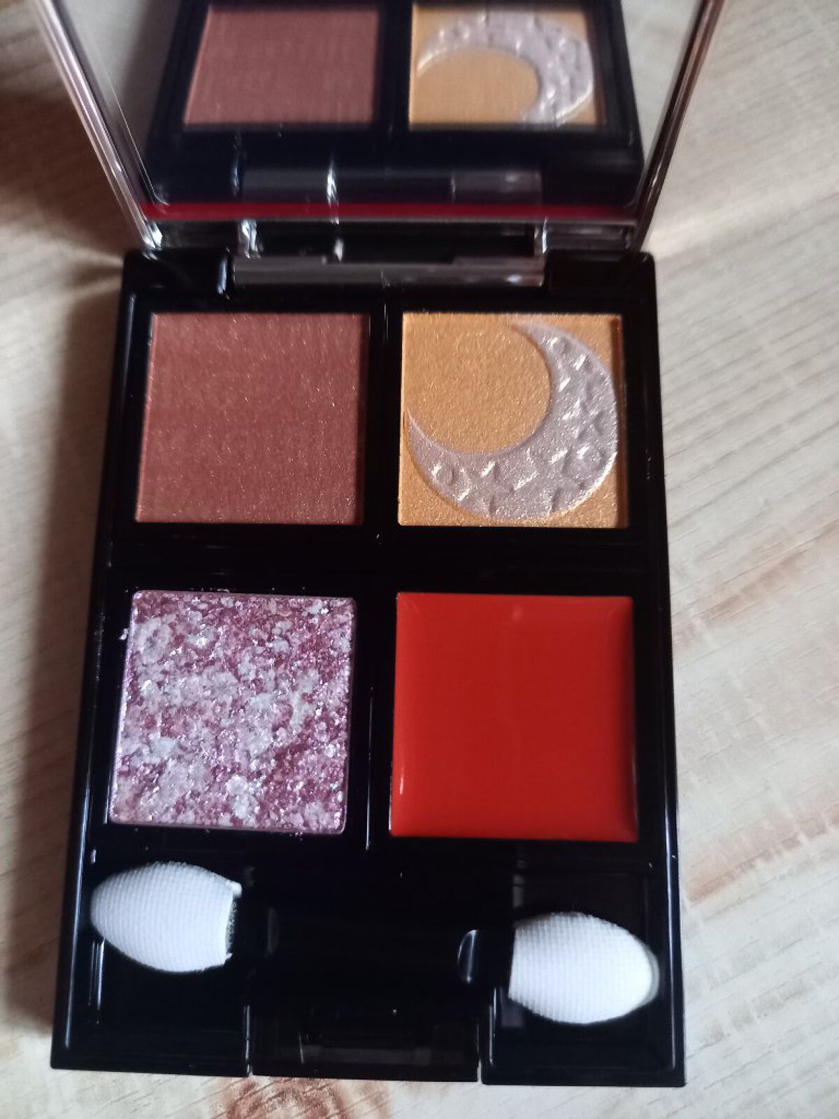 ドラマティックアイカラー (パウダー)/(クリーム) OR151 サニージュレ (クリーム)(限定)/マキアージュ/アイシャドウパレットを使ったクチコミ（1枚目）