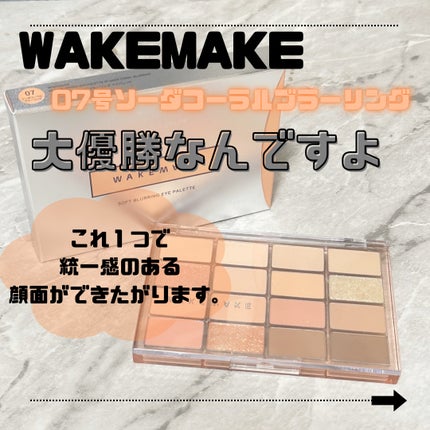 ソフトブラーリングアイパレット/wakemake/アイシャドウパレットを使ったクチコミ(2枚目)