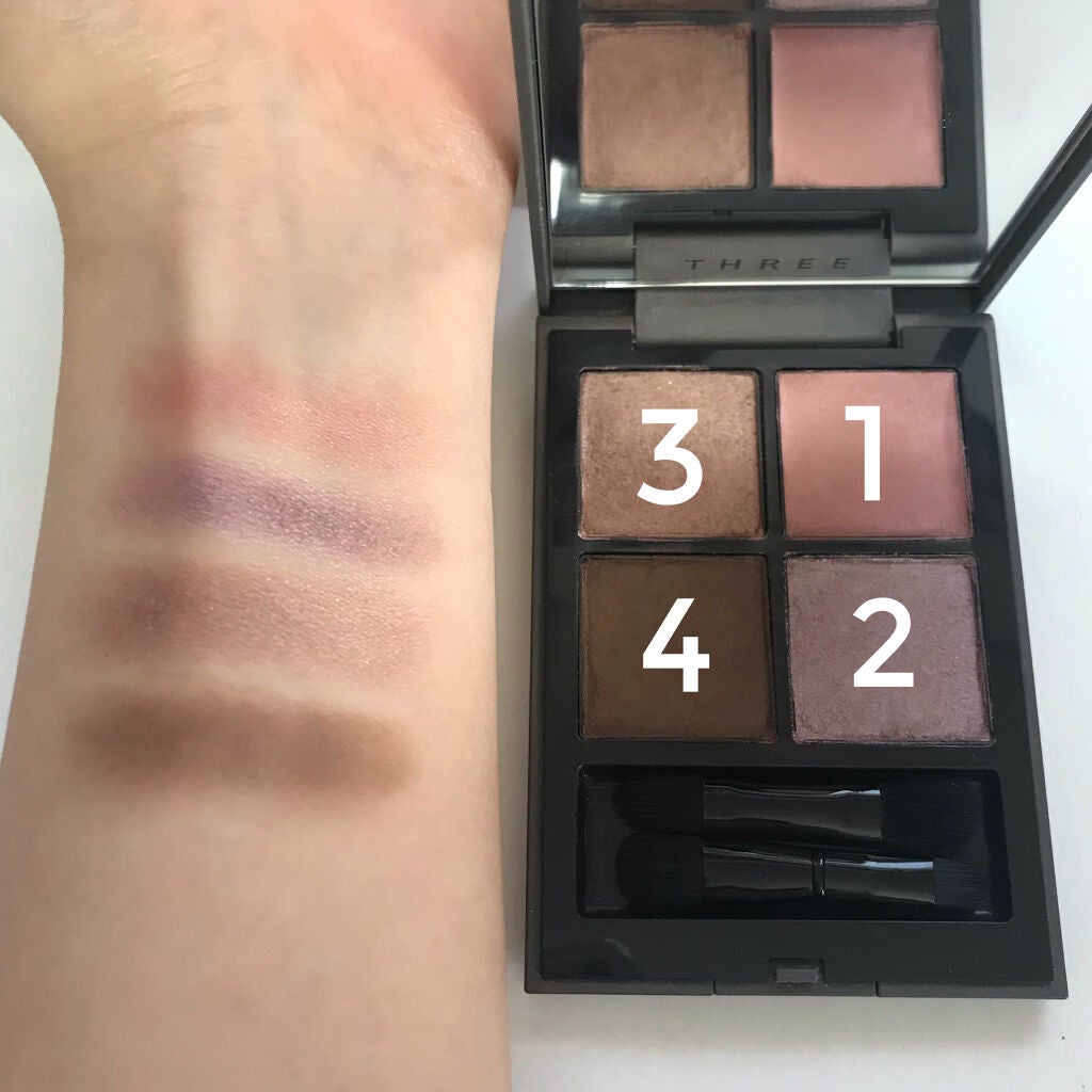 ディメンショナルビジョンアイパレット/THREE/アイシャドウパレットを使ったクチコミ(2枚目)