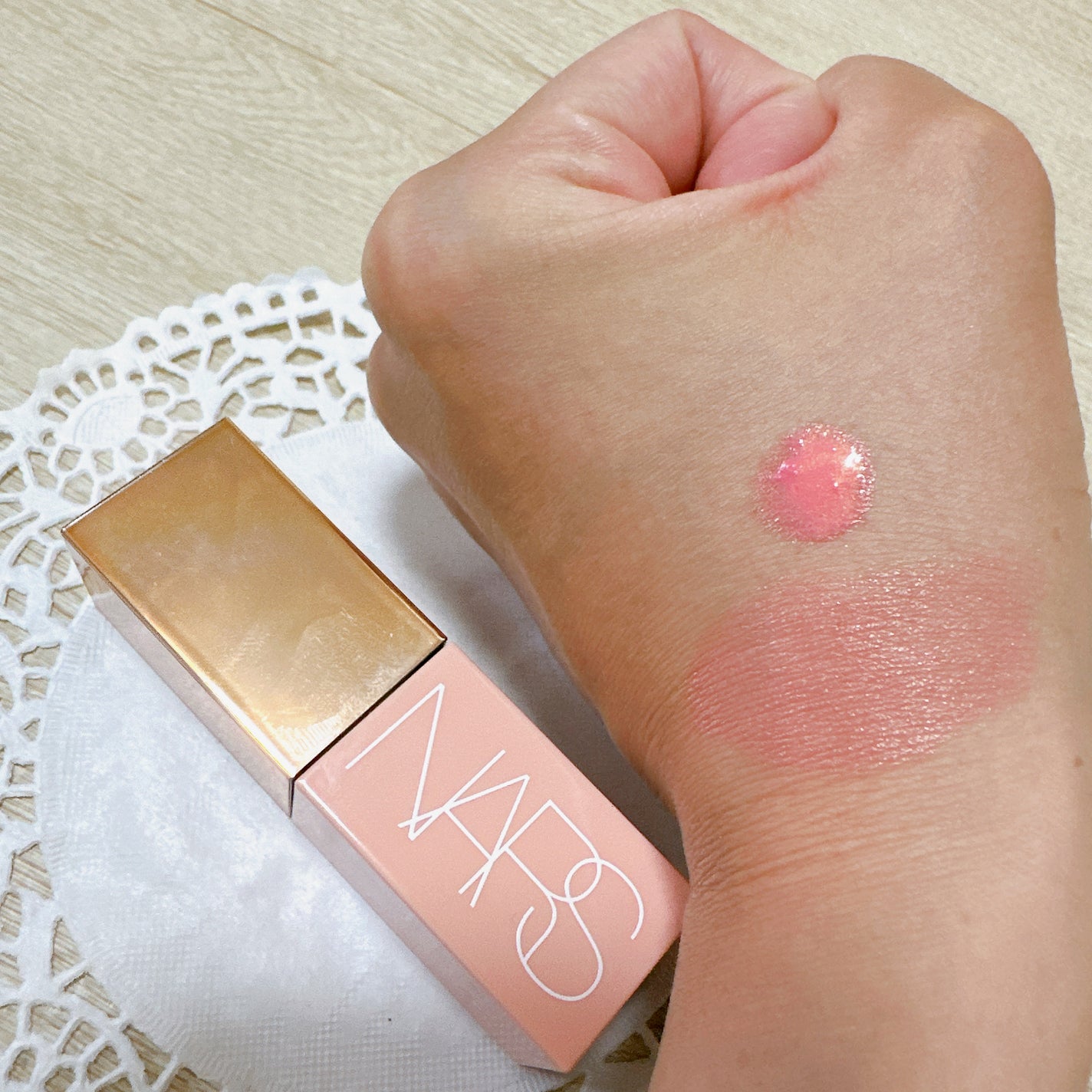 アフターグロー リキッドブラッシュ/NARS/リキッドチークを使ったクチコミ(4枚目)