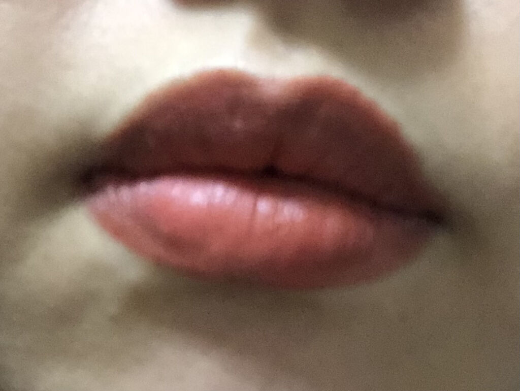 ゼロマットリップスティック 02 オールザットジャズ/rom&nd/口紅を使ったクチコミ（3枚目）