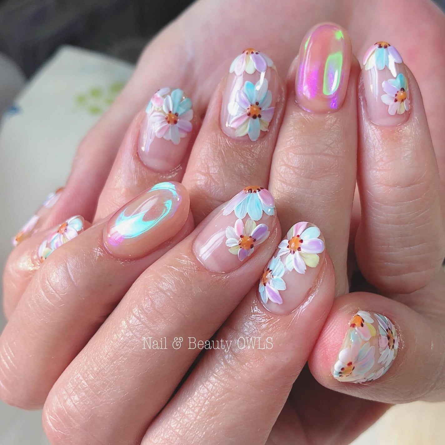 ぴよこれいと あうるす on LIPS 「10本うるうるネイルからの付け替え💅うるうるネイル10本してて..」(1枚目)