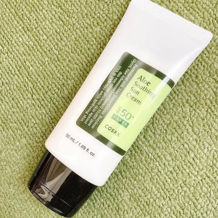 アロエスージングUVクリーム SPF50+ PA+++/COSRX/日焼け止めクリームを使ったクチコミ(2枚目)