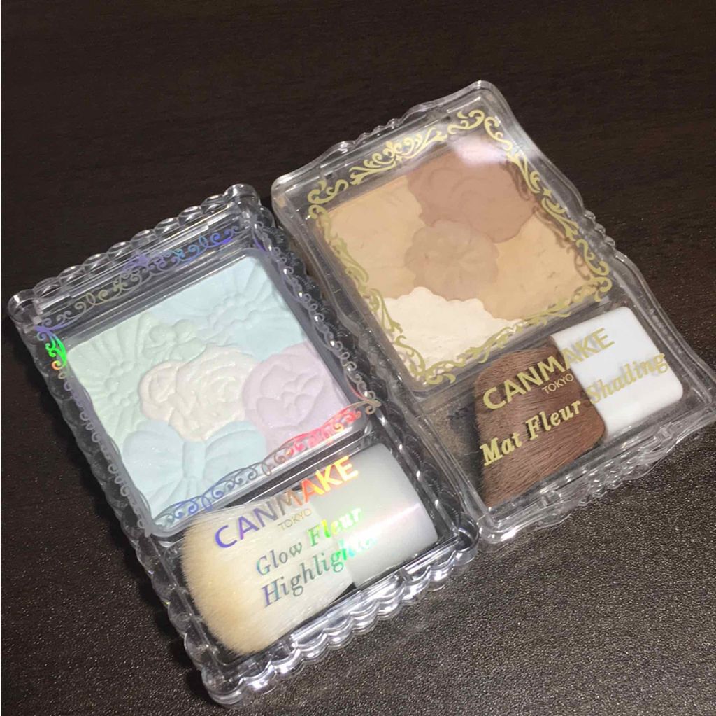 グロウフルールハイライター/キャンメイク/パウダーハイライトを使ったクチコミ（1枚目）