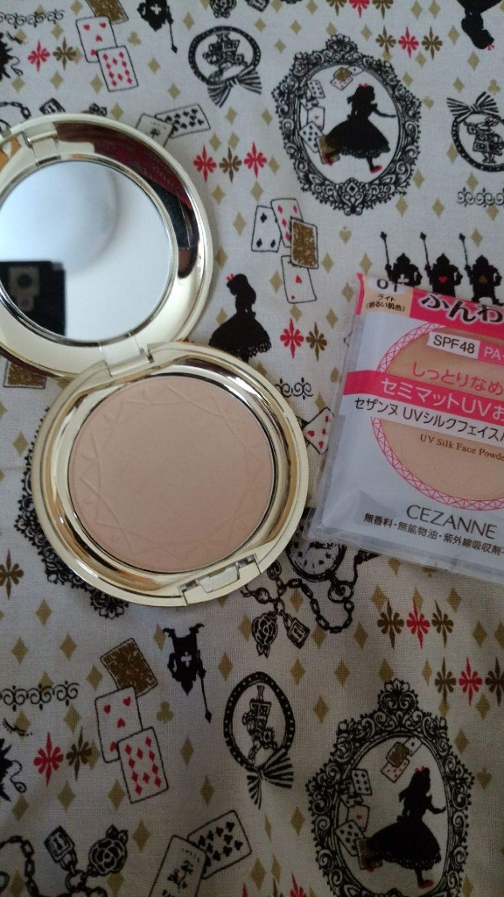 UVシルクフェイスパウダー/CEZANNE/プレストパウダーを使ったクチコミ（3枚目）