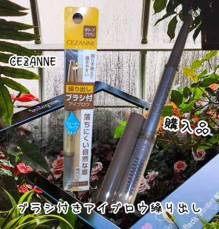 ブラシ付きアイブロウ繰り出し/CEZANNE/アイブロウペンシルを使ったクチコミ(1枚目)