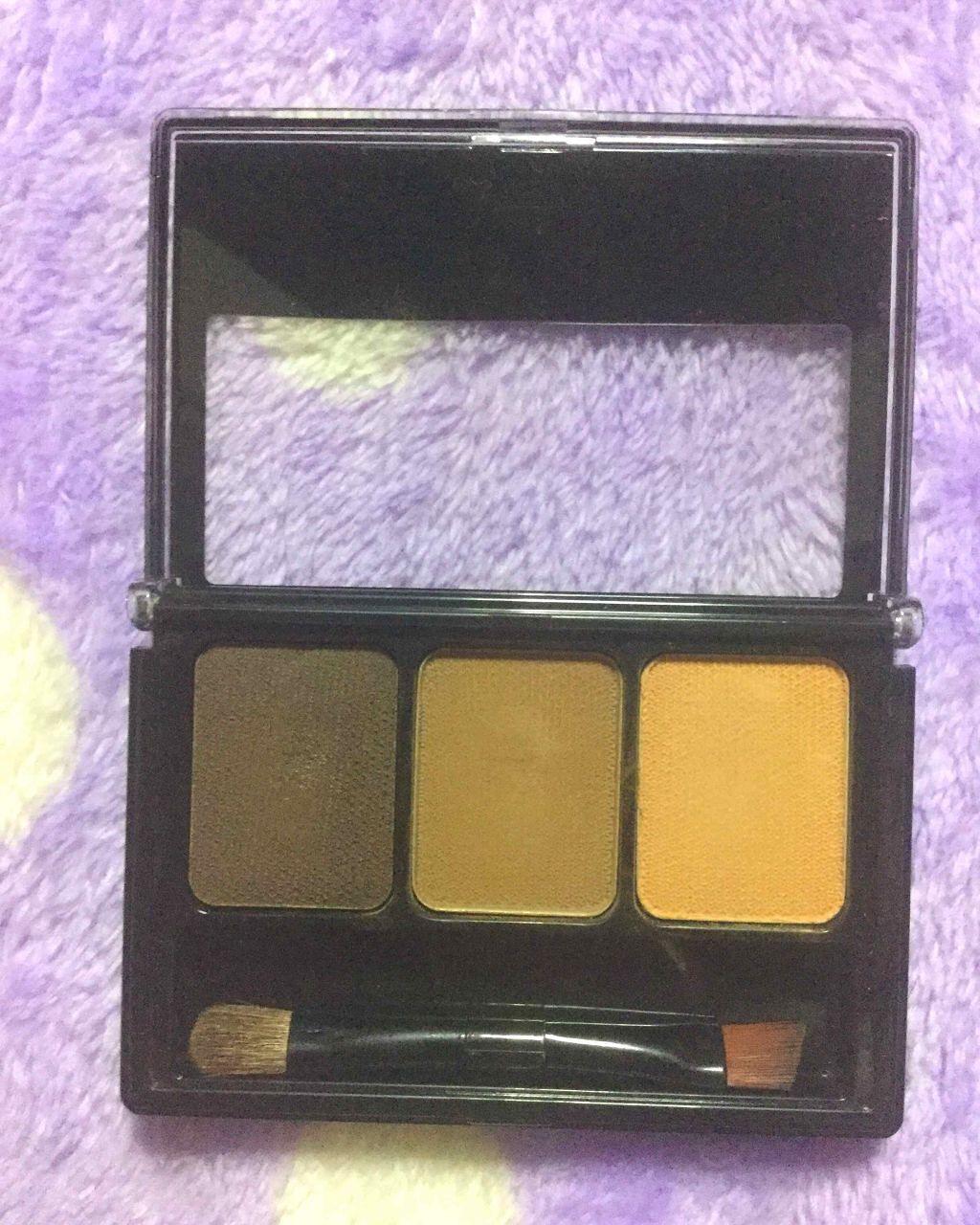 ファッションブロウ パレット BR-3 明るい茶色/MAYBELLINE NEW YORK/パウダーアイブロウを使ったクチコミ（2枚目）